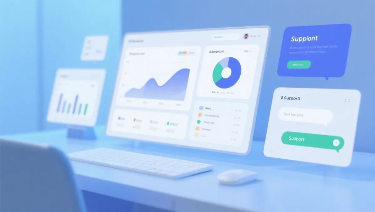 数据与客服支持示意图